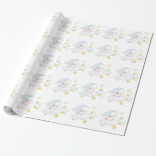 Sweet Moon Baby Dusche Geschenkpapier