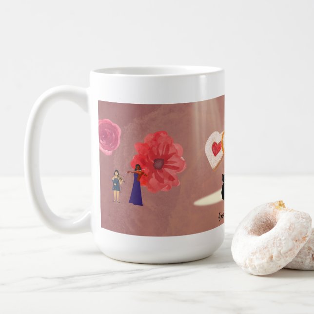 Sweet Morning for Lovers Kaffeetasse (Mit Donut)