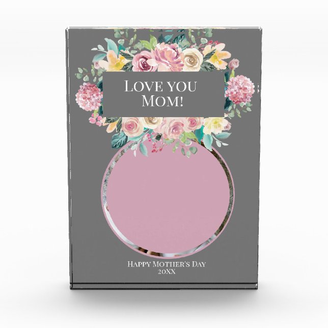 Sweet Mother's Day Beautiful Pink Blume Foto (Vorderseite)