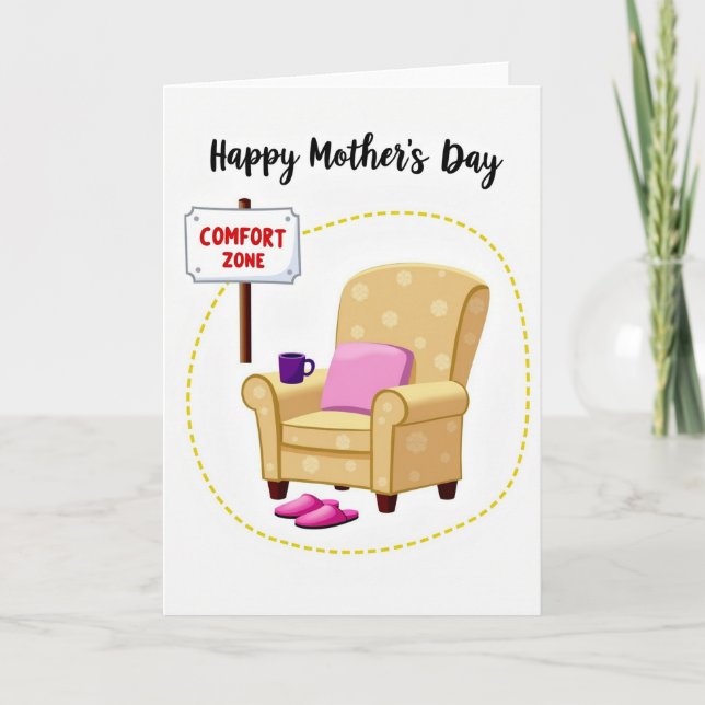 Sweet Mothers Day Comfort Zone Card Karte (Vorderseite)