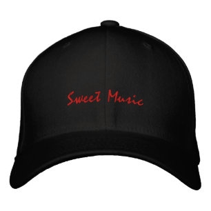 Sweet Music-Gitarre-bestickt Hat Bestickte Kappe