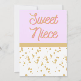 Sweet Niece Birthday Card Einladung