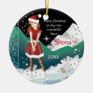 Sweet Niece, Young Tee Skater, Weihnachten Keramik Ornament