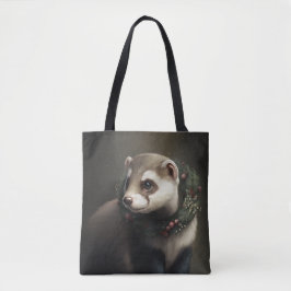 Sweet Niedlich Festive Ferret Tote Bag