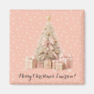 Sweet Niedlich & Girly Pastel Soft Pink Weihnachts Magnet