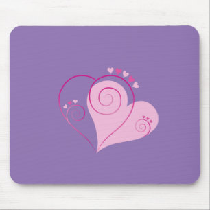 Sweet Niedlich Happy Valentine Liebe Herz weich ro Mousepad
