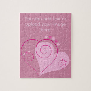 Sweet Niedlich Happy Valentine Liebe Herz weich ro Puzzle