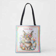 Sweet Oaster Bunny mit Blume und farbigen Eiern