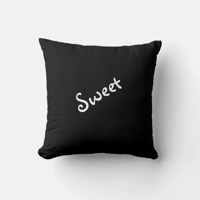 Sweet oder sassy Mood Expression Kissen (Vorderseite)