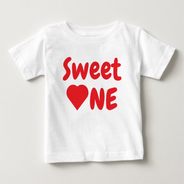 Sweet One 1. Geburtstag Baby T-shirt (Vorderseite)