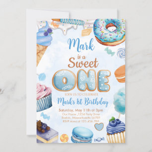 Sweet One 1. Geburtstag Junge Einladung