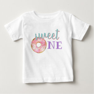 Sweet One Baby Girl Erstgeburt Outfit Donut T-shirt