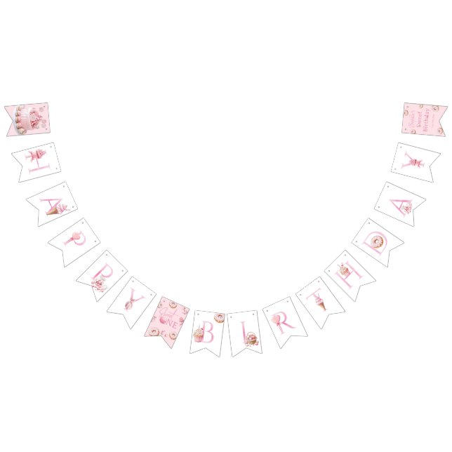 Sweet One Birthday Banner (Alle)