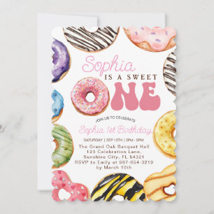 Sweet One Birthday Einladung, 1. Geburtstagsmädche Einladung