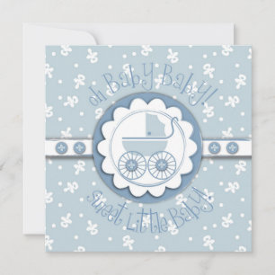 Sweet One Boy Invitation Square Einladung