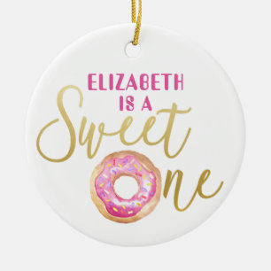 Sweet One Donut 1. Geburtstag Ornament