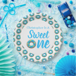 Sweet One Donut 1. Geburtstag Pappteller