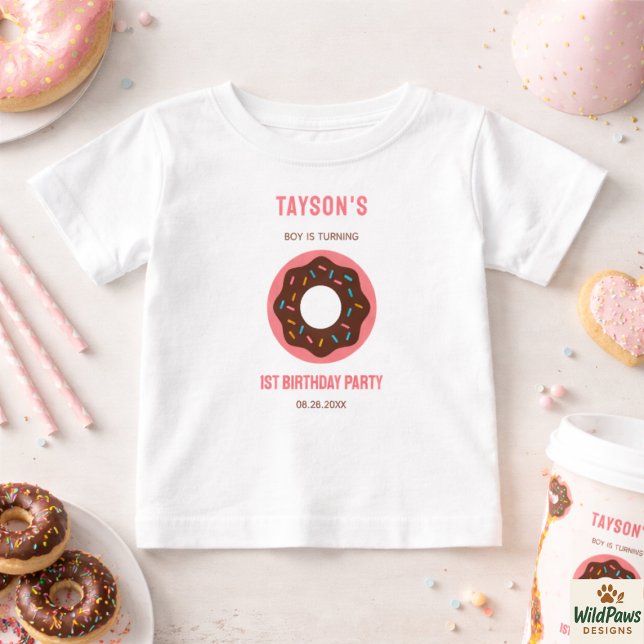 Sweet One Donut 1st Birthday Party | Cute Donut  Baby T-shirt (Sweet One Donut 1st Birthday Party | Cute Donut Baby T-Shirt
)