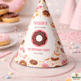 Sweet One Donut 1st Birthday Party | Cute Donut Partyhütchen