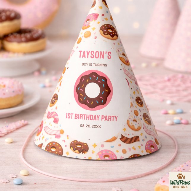 Sweet One Donut 1st Birthday Party | Cute Donut  Partyhütchen (Sweet One Donut 1st Birthday Party | Cute Donut Hat
)