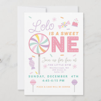 Sweet One First Birthday customizable Invitation Einladung