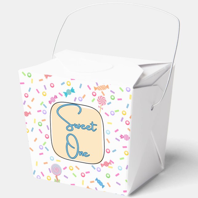 Sweet One First Birthday Party Favor Box Geschenkschachtel (Vorderseite)
