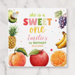 Sweet One Fruit 1. Geburtstag Bash, Summer Party Geschenkanhänger