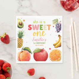 Sweet One Fruit 1. Geburtstag Bash, Summer Party Serviette