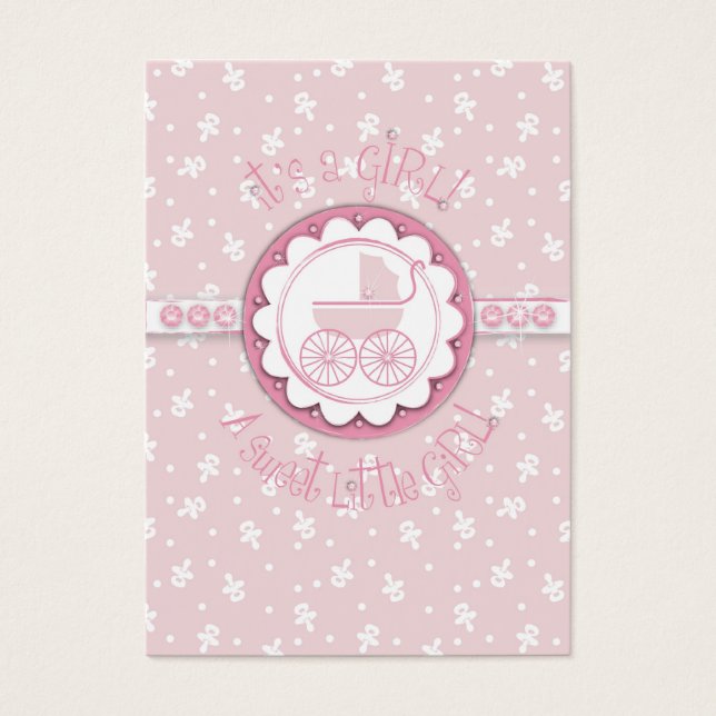 Sweet One Girl Gift Tag (Vorderseite)