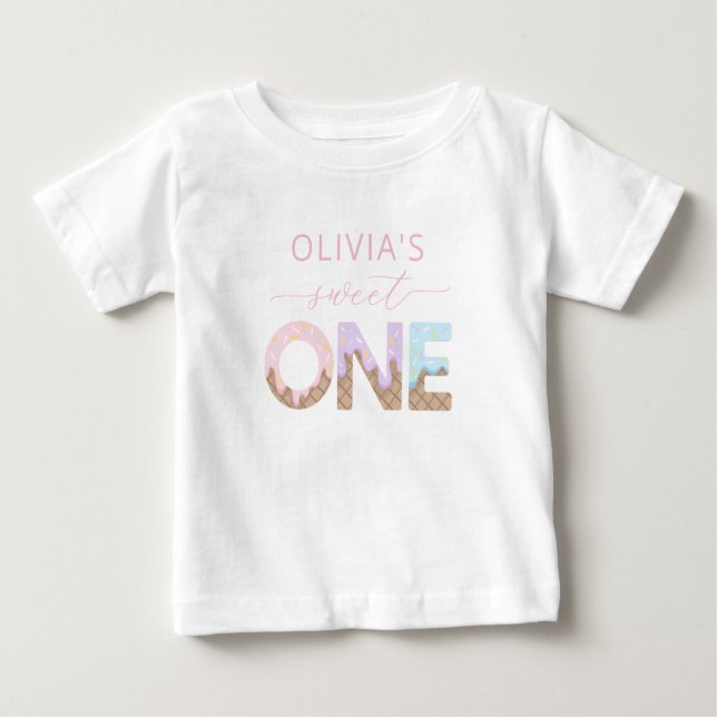 Sweet One Ice Cream Birthday Shirt (Vorderseite)