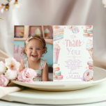 Sweet one ice Geburtstags-Foto Dankeschön-Karte Einladung<br><div class="desc">Sweet ein Eis Geburtstag Foto dank Karte Matching Artikel zur Verfügung.</div>