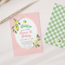 Sweet One Lemon & Floral Themenparty zum Geburtsta
