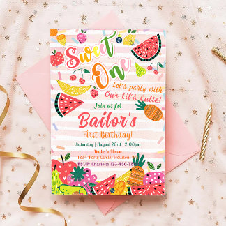 Sweet One | Obst Party Geburtstag Einladung