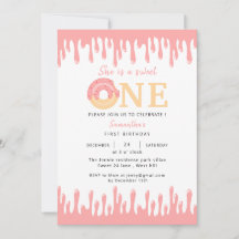 Sweet One Pink Donut 1. Geburtstag