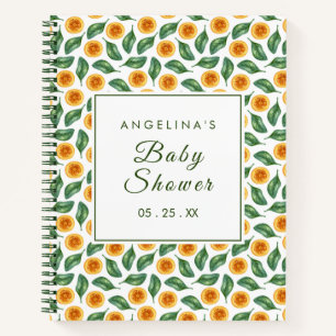 Sweet Orange Baby Shooting Geschenkliste Notizbuch