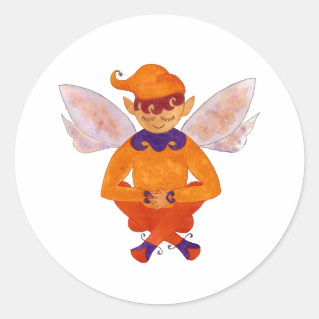 Sweet Orange Elf Sticker (Vorderseite)