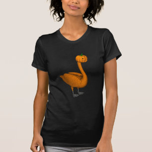Sweet Orange Halloween Swan T-Shirt