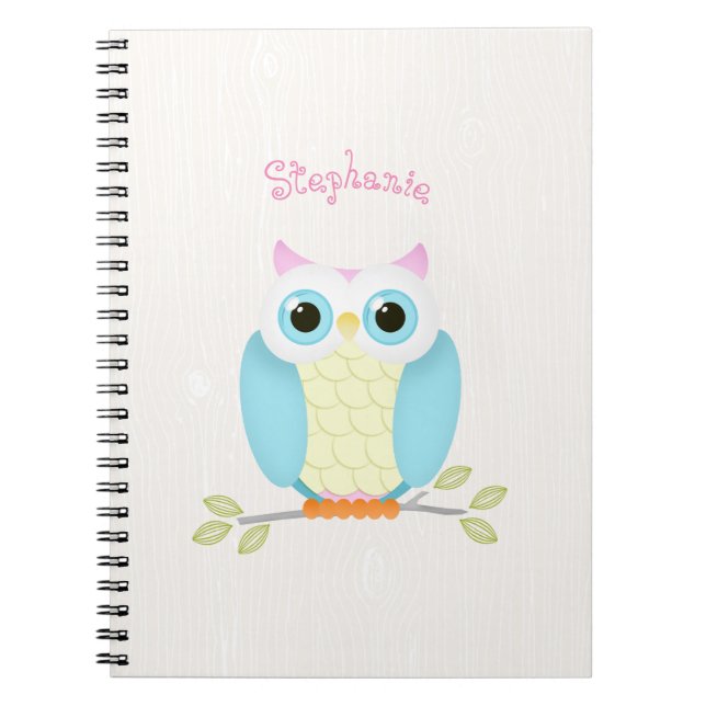Sweet Owl Birthday Notizblock (Vorderseite)