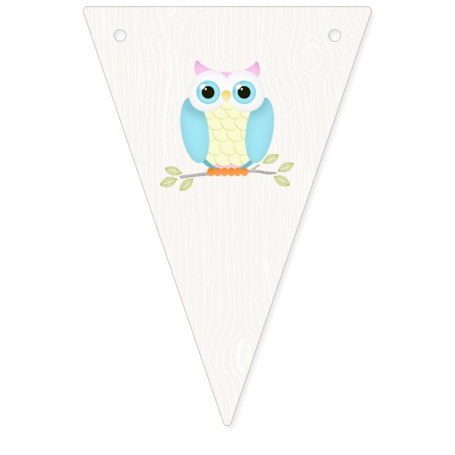Sweet Owl Birthday Wimpelkette (Sechzehnte Fahne)
