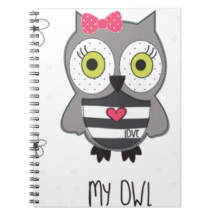 sweet owl notizblock