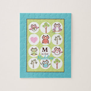 Sweet Owl Sampler Personalisiert Puzzle