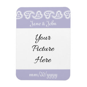 Sweet Paisley Hearts in Lavender Erinnerung Magnet