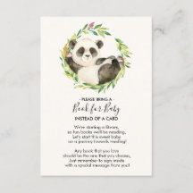Sweet Panda Baby Showbook mit Babykarte