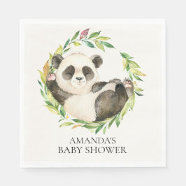 Sweet Panda Bear Neutral Baby Duschpapier Napkins Serviette