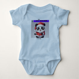 Sweet Panda Weihnachtskleidung Geschrieben Baby Strampler