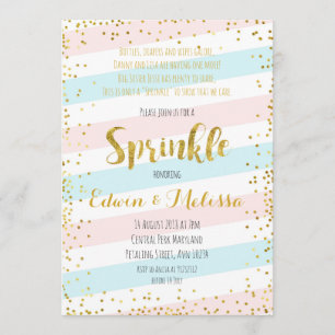 Sweet Pastel Baby Sprinkle Invitationbaby, Dusche, Einladung