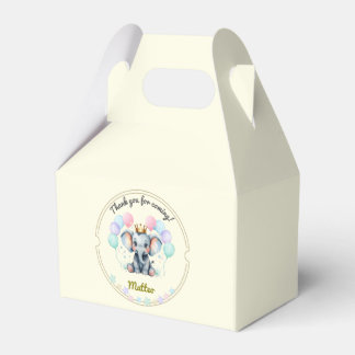 Sweet Pastel Elephant – editable Geschenkschachtel