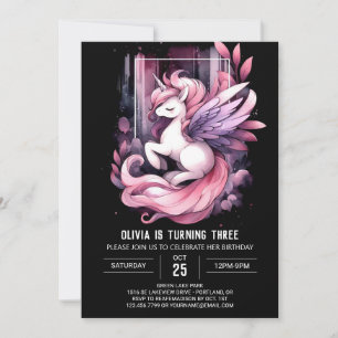 Sweet Pastel Horse Geburtstag Einladung