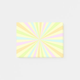 Sweet Pastels Spinning Wheels Burst Post-it Klebezettel