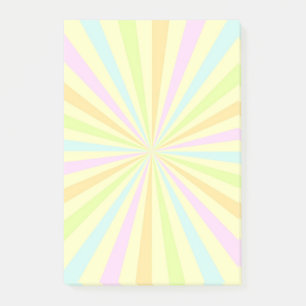 Sweet Pastels Spinning Wheels Burst Post-it Klebezettel